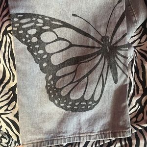BUTTERFLY WIDE LEG JEANS!
